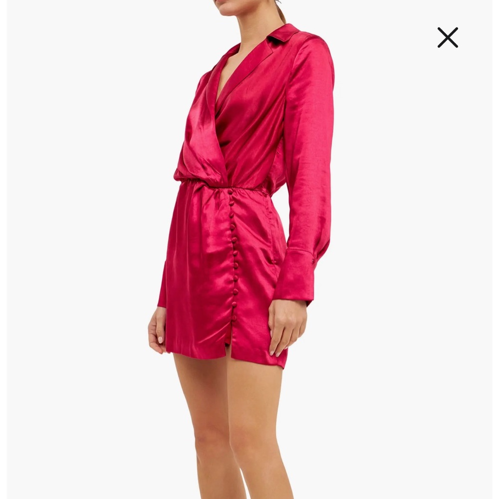 Brand new with tags Endless Rose red satin dress . Retails at $140